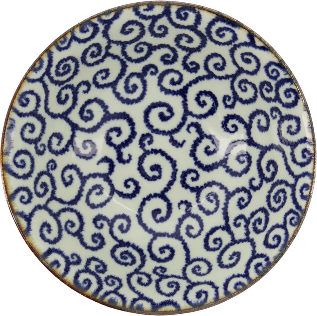 Tokyo Design Studio Ten Karakusa Kom 21cm - 1400ml - Blauw/Wit