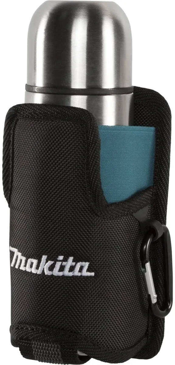 Makita E-15562 Thermosfles met Heuptasje - Grijs/Turquoise/Zilver
