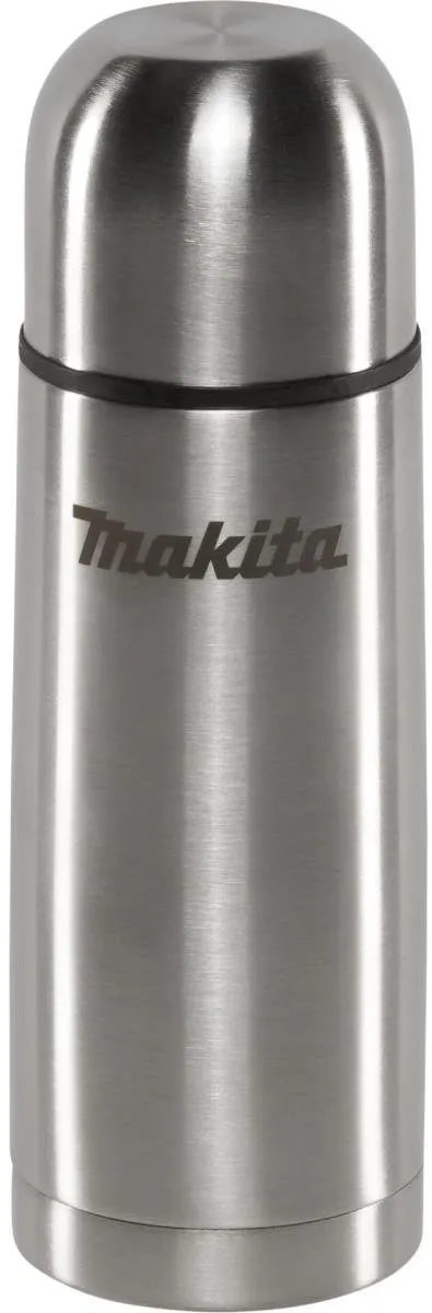Makita E-15562 Thermosfles met Heuptasje - Grijs/Turquoise/Zilver