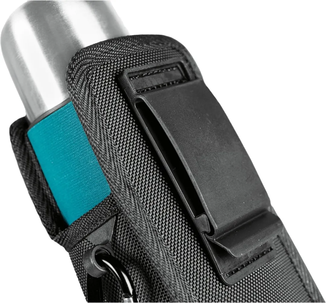 Makita E-15562 Thermosfles met Heuptasje - Grijs/Turquoise/Zilver