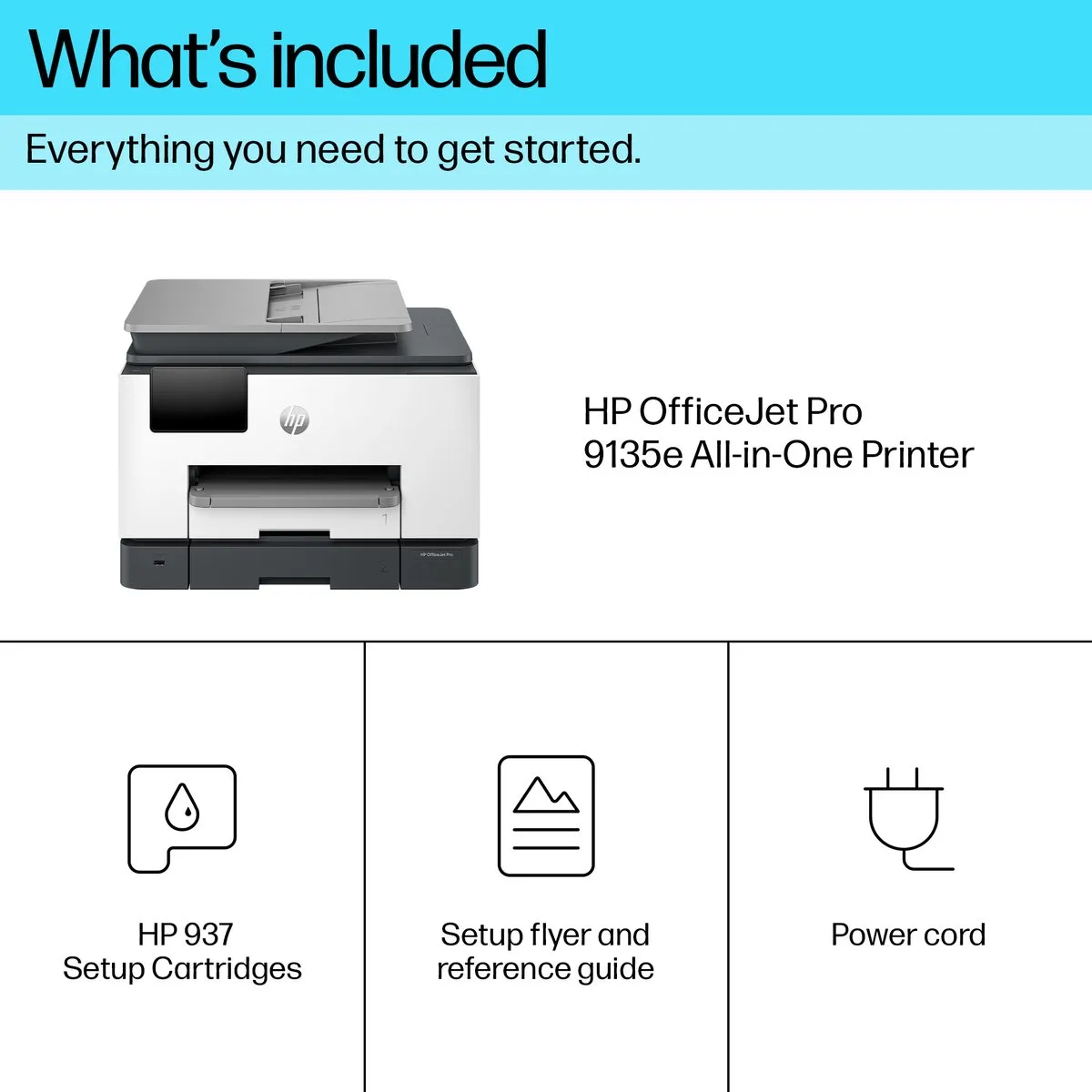 HP OfficeJet Pro 9135e All-in-One Printer - 404M6B - Wit