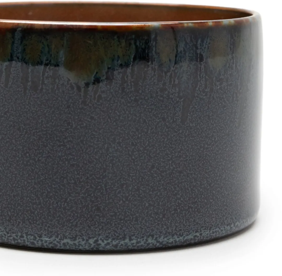 Serax Terres de Rêves Beker Ø7,5cm - 150ml - Dark Blue/Rust - 8 Stuks