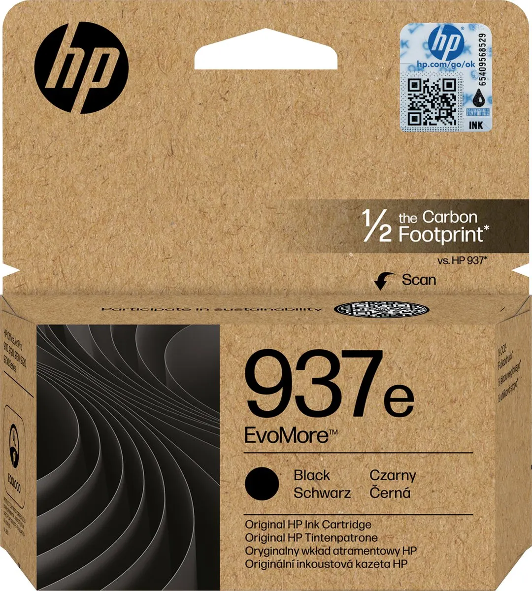 HP 4S6W9NE Inktcartridge 937e Zwart - 2500 pagina's