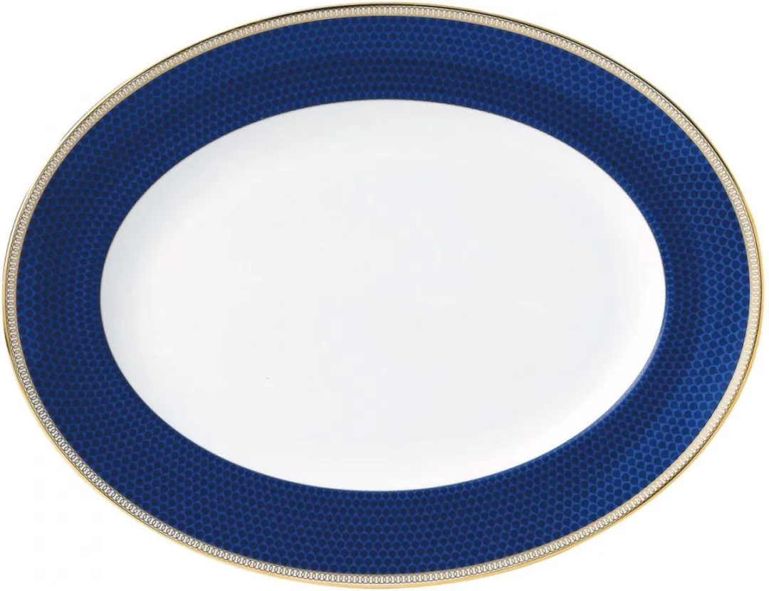 Wedgwood Serveerschaal Hibiscus - ø35cm - Blauw