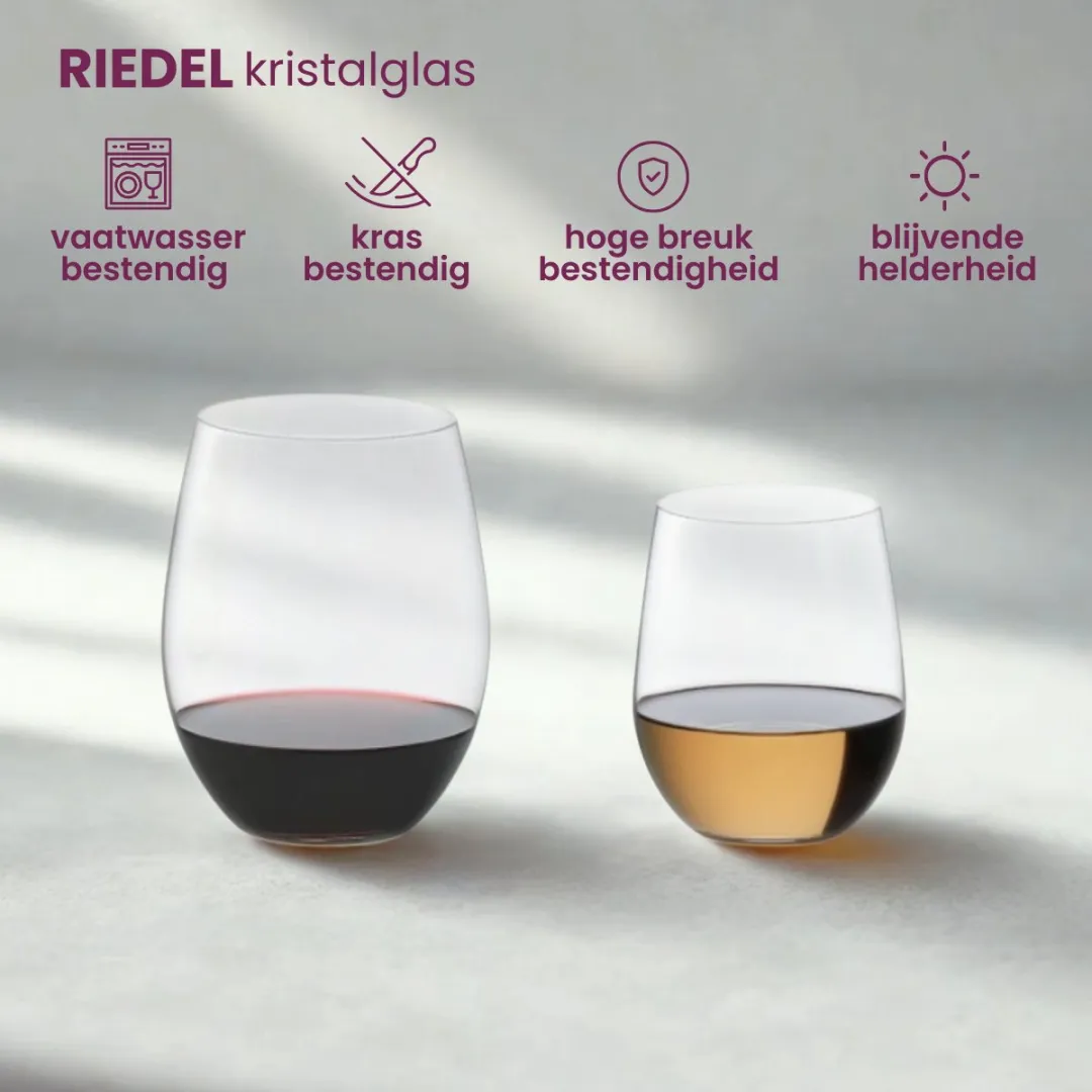 Riedel O Pay 3/4 Glas Set - 4x 600ml - Ø9.5cm - Transparant