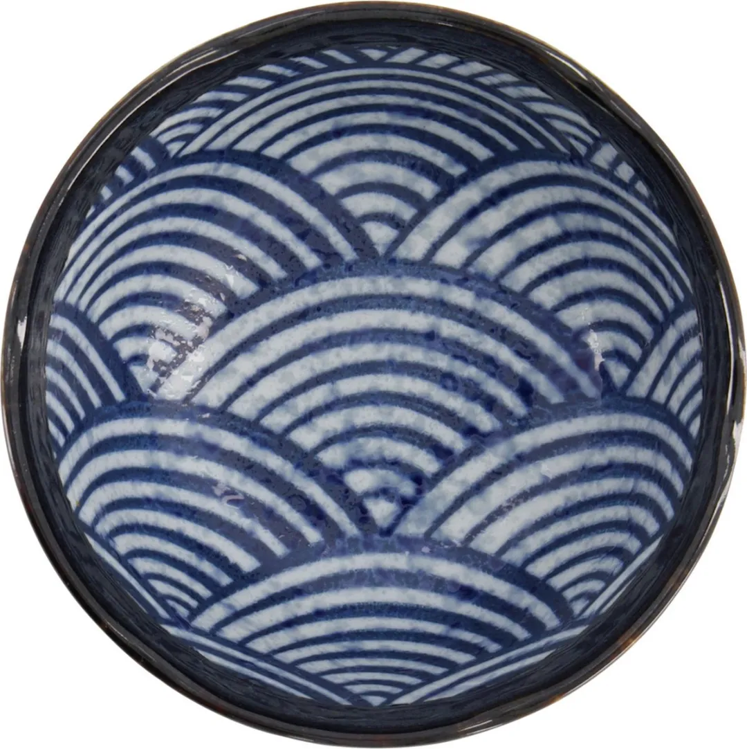 Tokyo Design Studio Aisai Seigaiha Rijstkom 18575 - 300ml - Blauw
