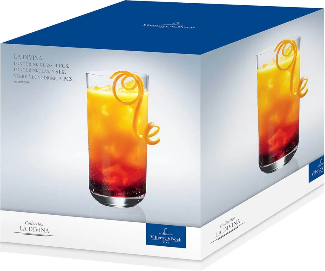 Villeroy & Boch La Divina Longdrinkglazen 440ml - 4 Stuks