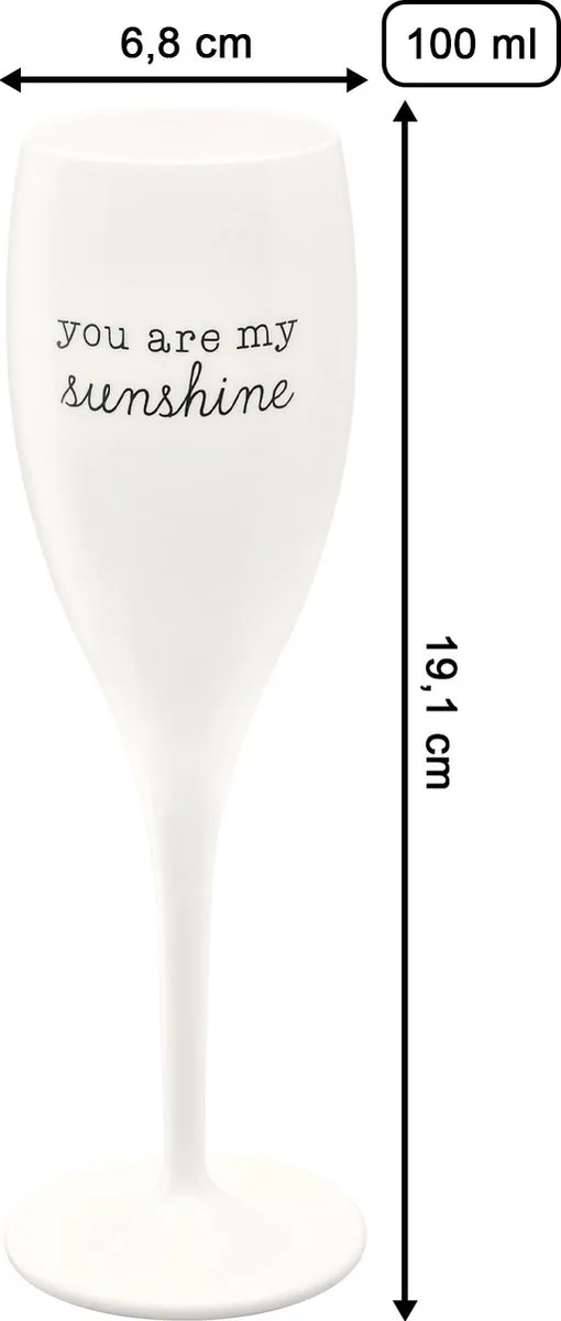 Koziol Champagneglas Cheers My Sunshine 3440525 - Sunshine