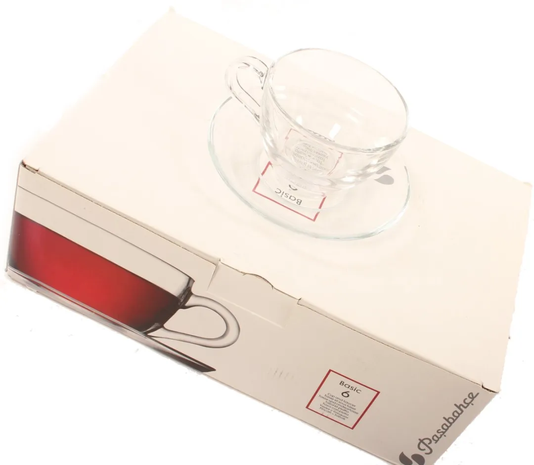 Pasabahce Kop & Schotel Basic 23,8cl - Set van 6