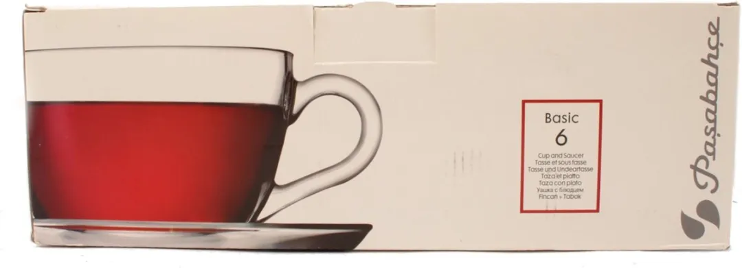 Pasabahce Kop & Schotel Basic 23,8cl - Set van 6