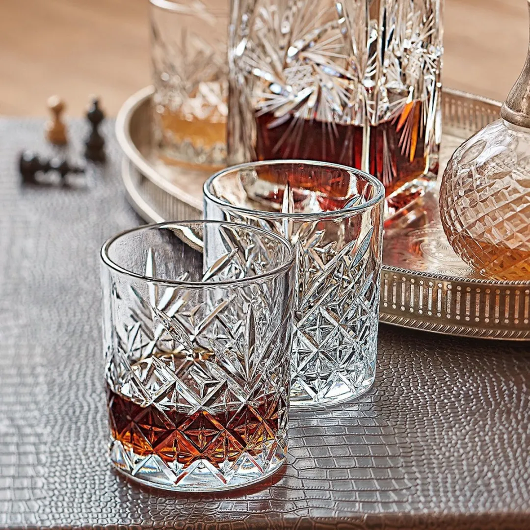 Pasabahce Timeless Whisky Tumbler - 8x 340ml - Transparant