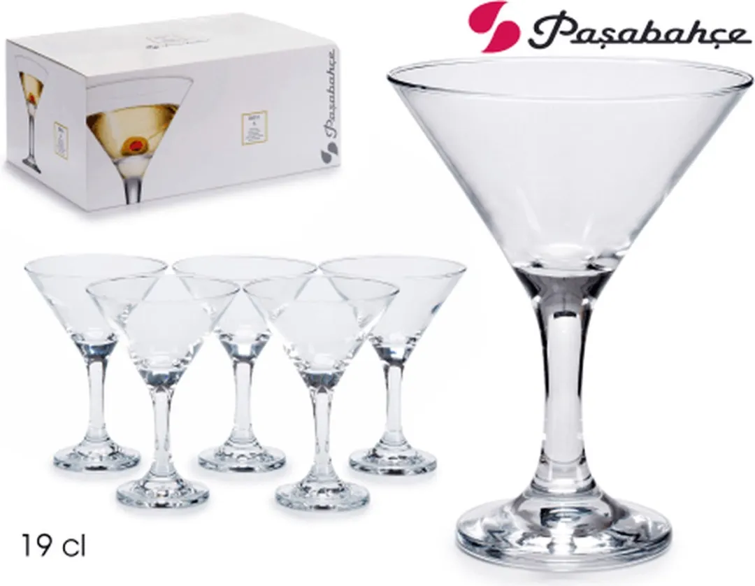 Pasabahce Cocktailglazen Set 6 Stuks - 190ml