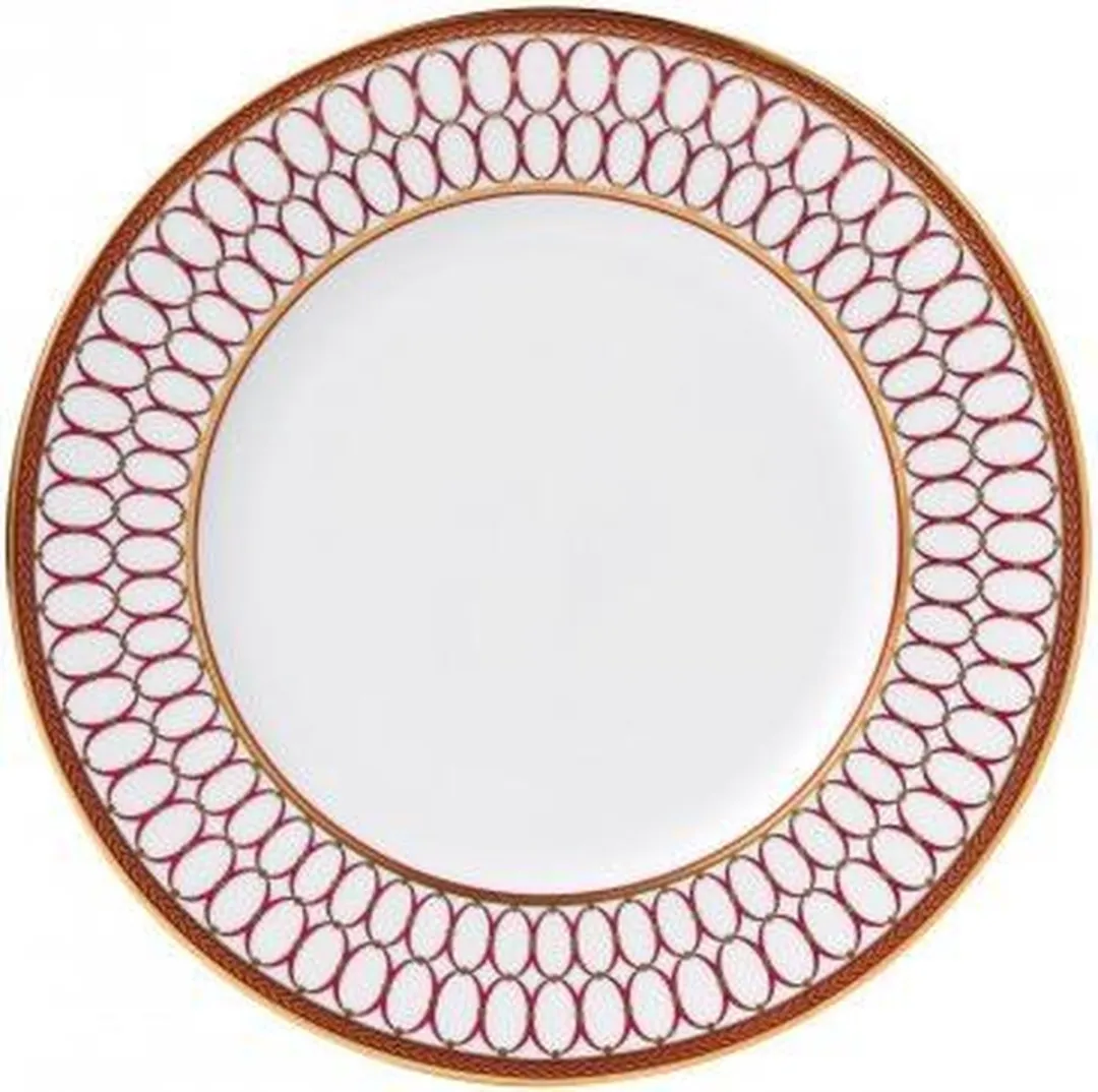 Wedgwood Renaissance Red Bord 27cm - Rood/Goud