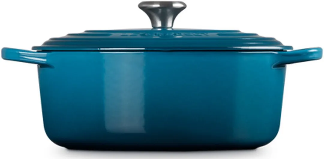 Le Creuset Braadpan Signature Deep Teal Ø31cm - 6,3L - afbeelding 6 van 6