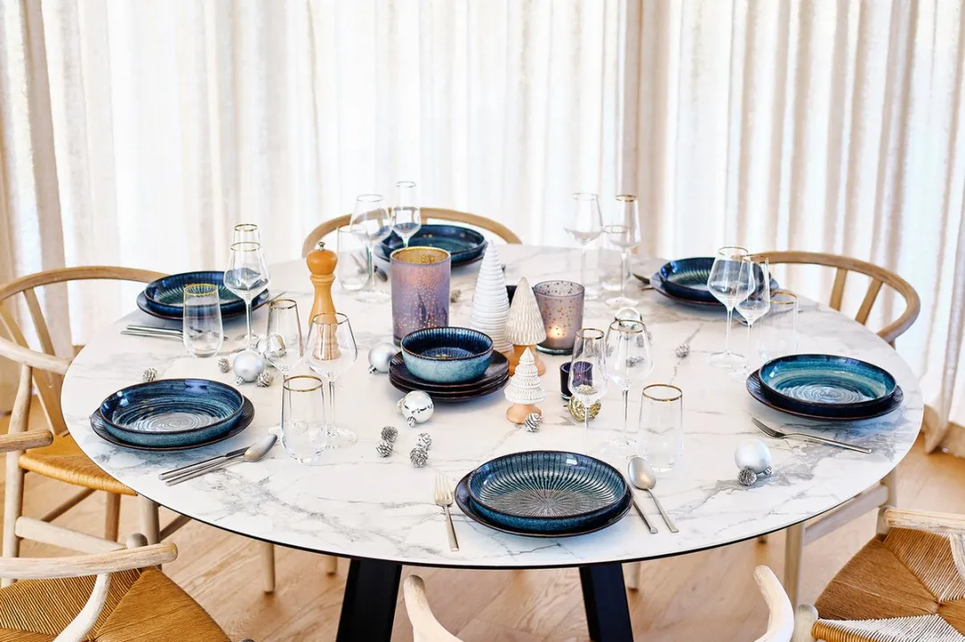 Cosy&Trendy Dinerbord Atlantis Circle - 27.5cm - Blauw