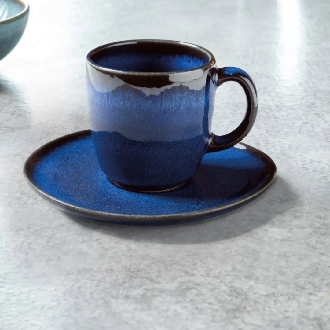 Villeroy & Boch Koffieschotel Lave 15.5cm - Blauw - afbeelding 3 van 5