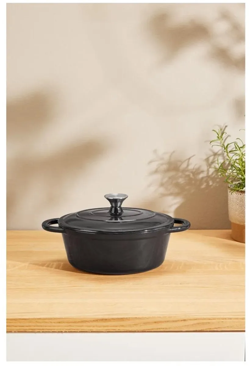 SILVERCREST Gietijzeren Braadpan Ø25cm - 2.3L - Zwart - afbeelding 6 van 6
