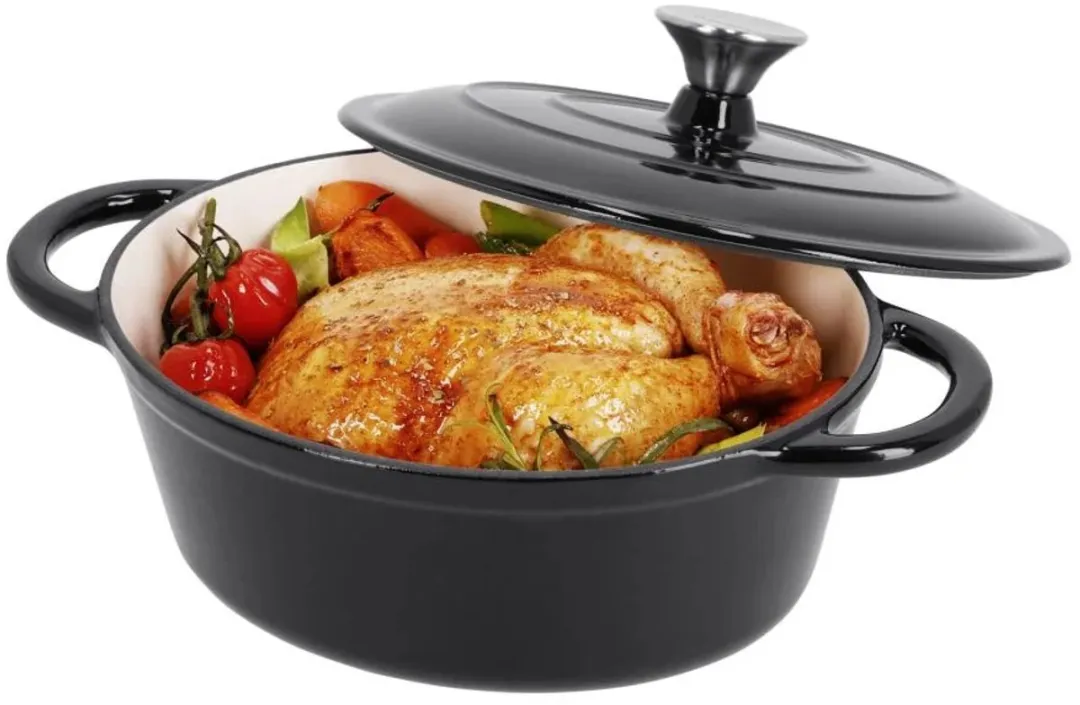 SILVERCREST Gietijzeren Braadpan Ø25cm - 2.3L - Zwart