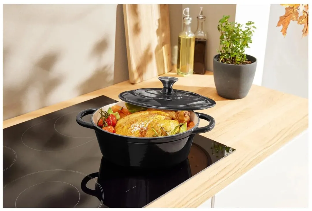 SILVERCREST Gietijzeren Braadpan Ø25cm - 2.3L - Zwart