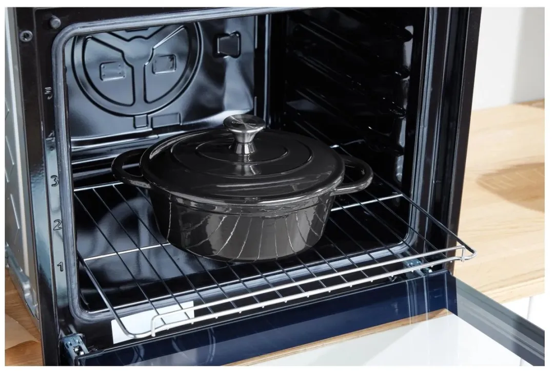 SILVERCREST Gietijzeren Braadpan Ø25cm - 2.3L - Zwart