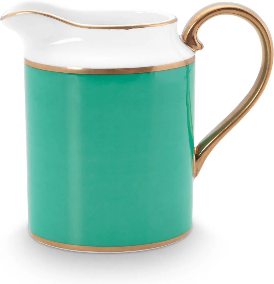 Pip Studio Chique Melkkan 260ml - Groen - Gouden Randjes