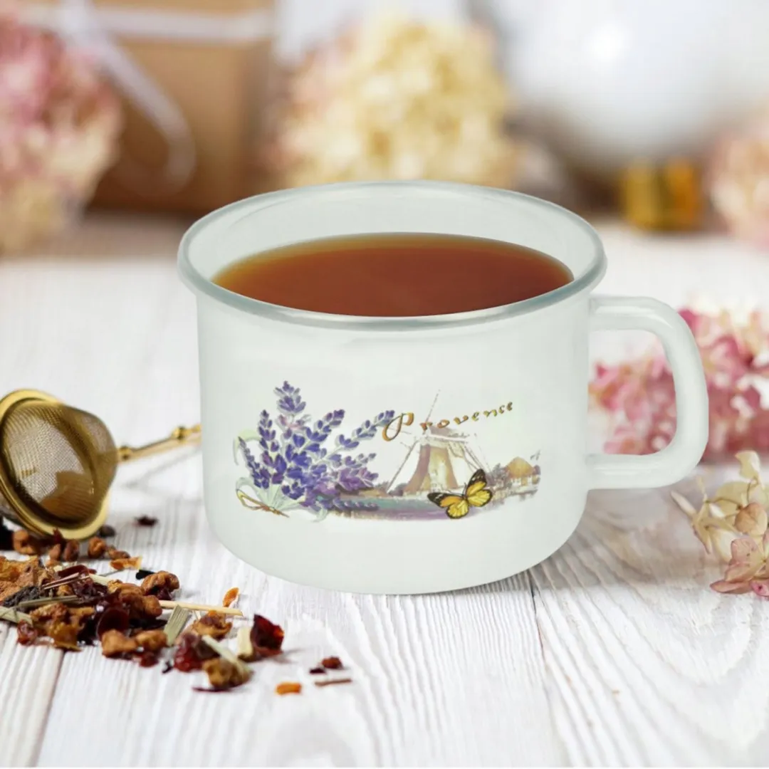 Cosy&Trendy Emalieren Mok 1000ml - Wit