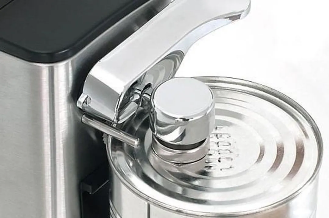 CASO D10 Multi Opener - Elektrische blikopener, flesopener en messenslijper in één | RVS behuizing | Compact & krachtig