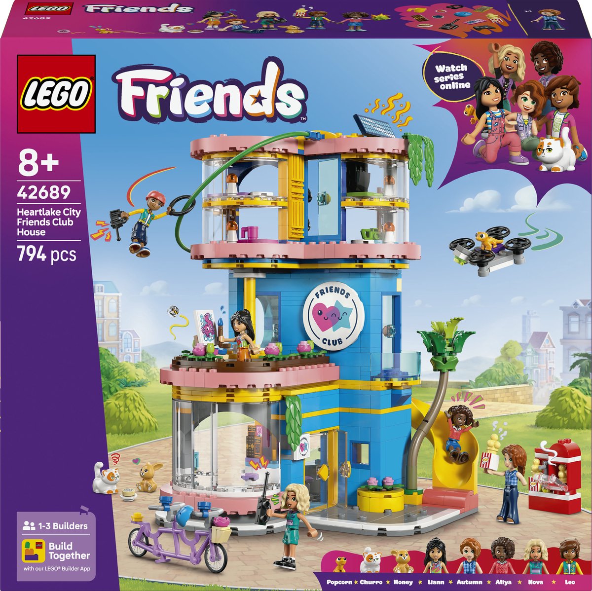 LEGO Friends clubhuis bouwset Heartlake City speelplezier.