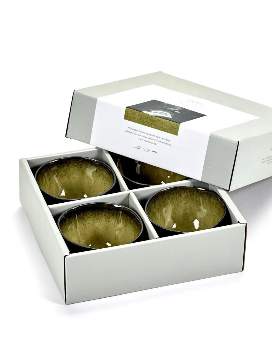 Serax Pascale Naessens Pure Kom L - 16cm - Groen - 4 Stuks