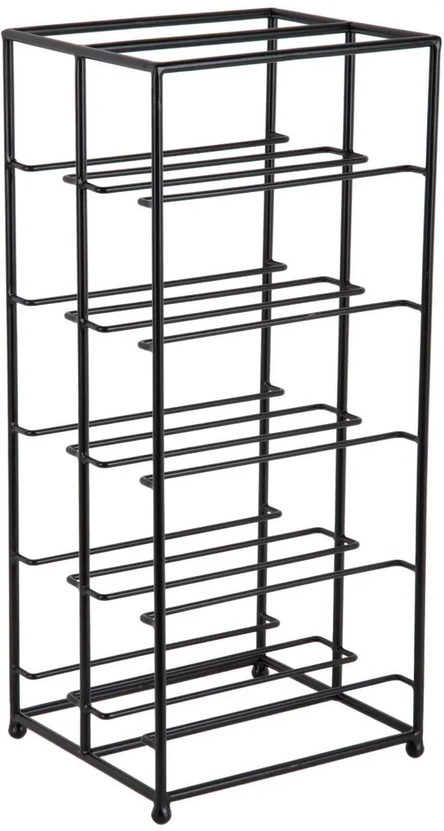Present Time Wijnrek Dual Floor PT4273BK - 10 Flessen - Zwart