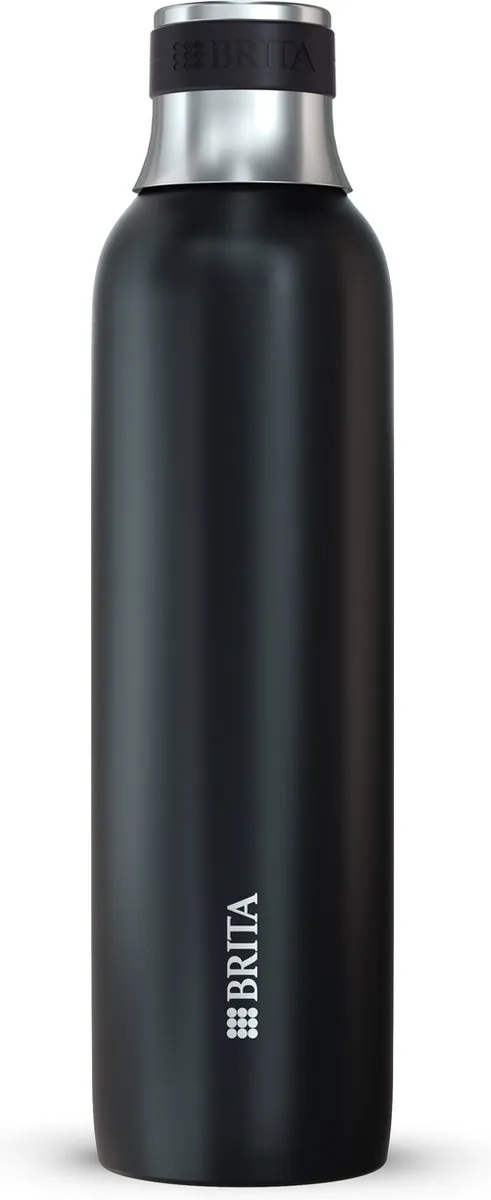 BRITA SodaTRIO RVS Fles 0,65L - Zwart