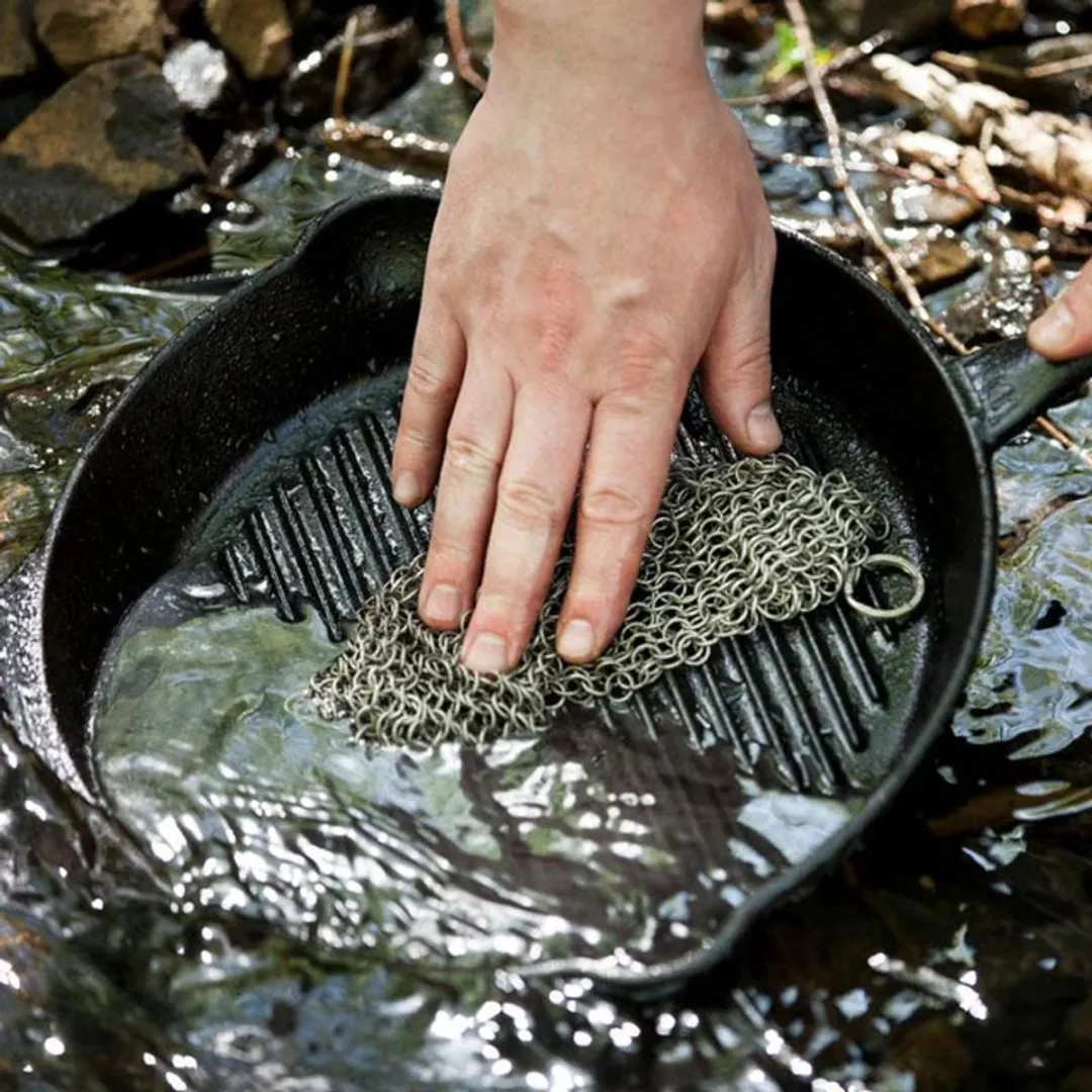 Petromax Maliënkolder Scrubber 20cm - Zwart