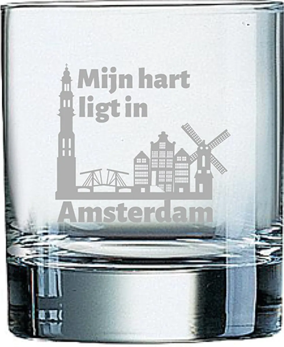 Arcoroc Amsterdam Gegraveerd Whiskeyglas 20cl