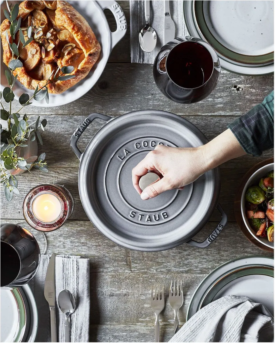 Staub Braadpan Cocotte Grafietgrijs - ø 24 cm / 3.8 liter