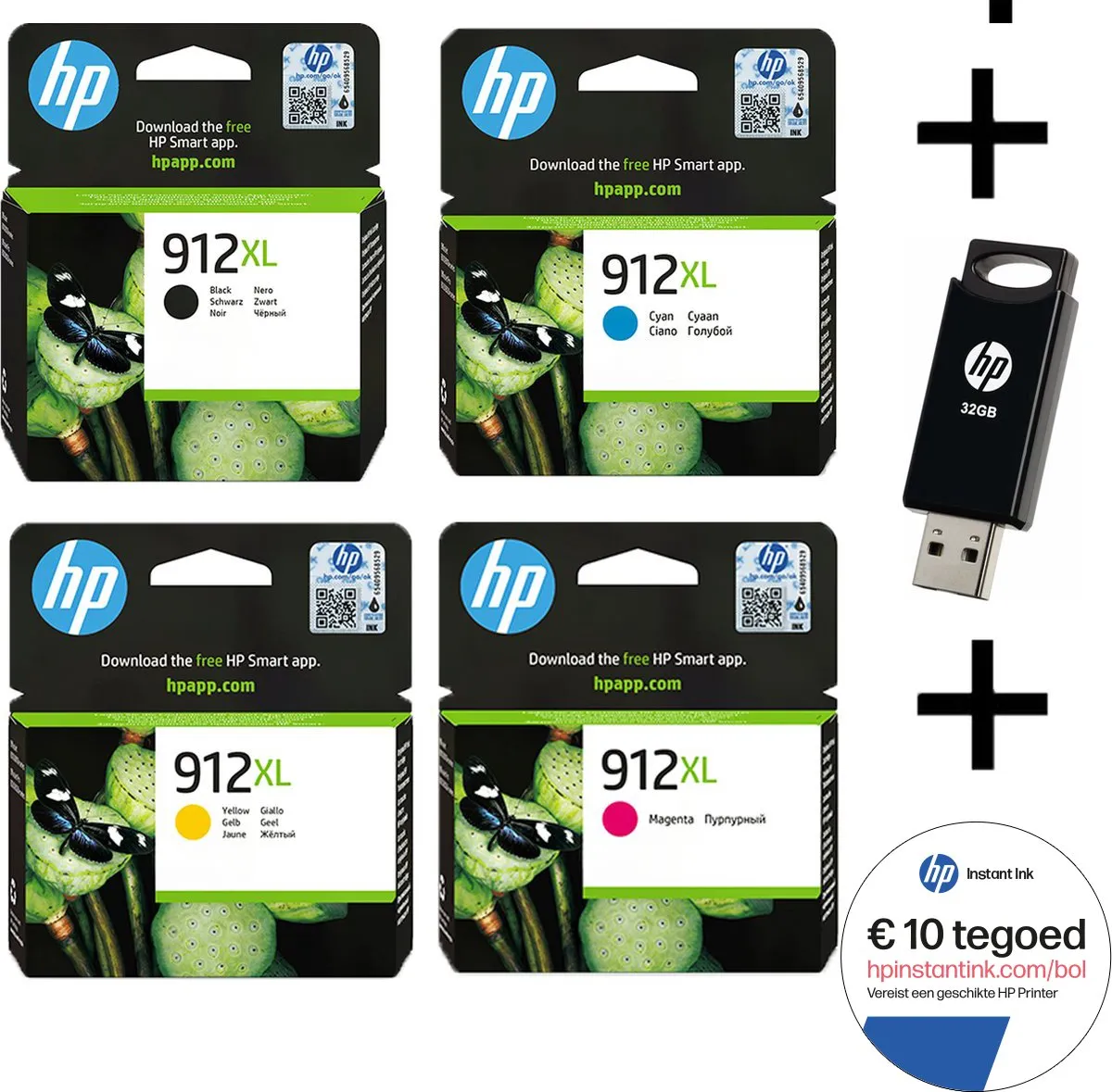 HP 912 XL Inktcartridges