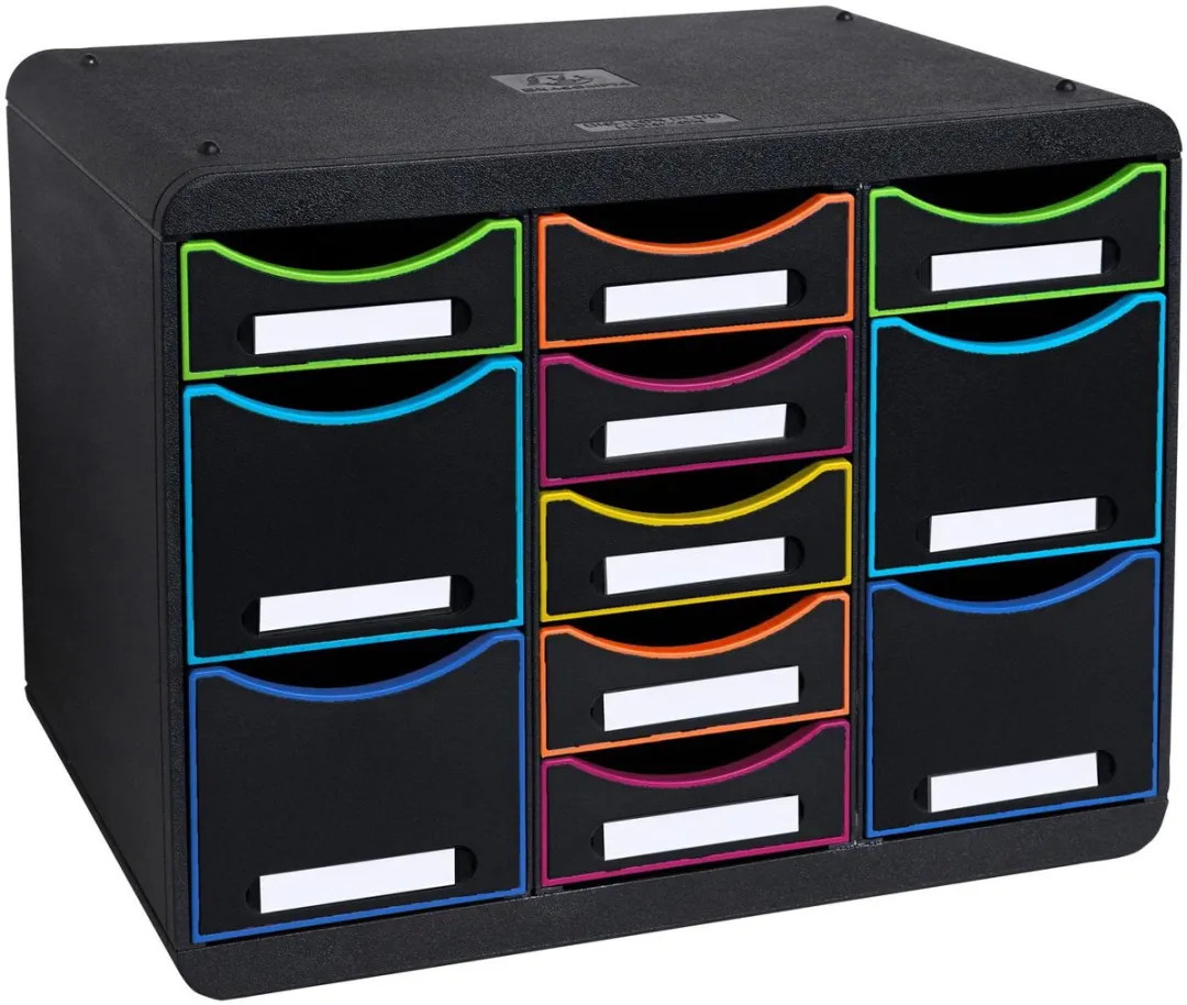 Exacompta Storebox Multi Ladenblok 11L - Zwart/Harlekijn