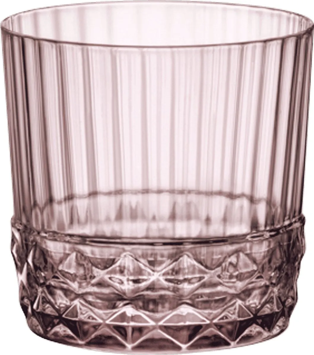 Bormioli Rocco Whiskeyglazen America's 20 - 300ml - 6 Stuks - Roze