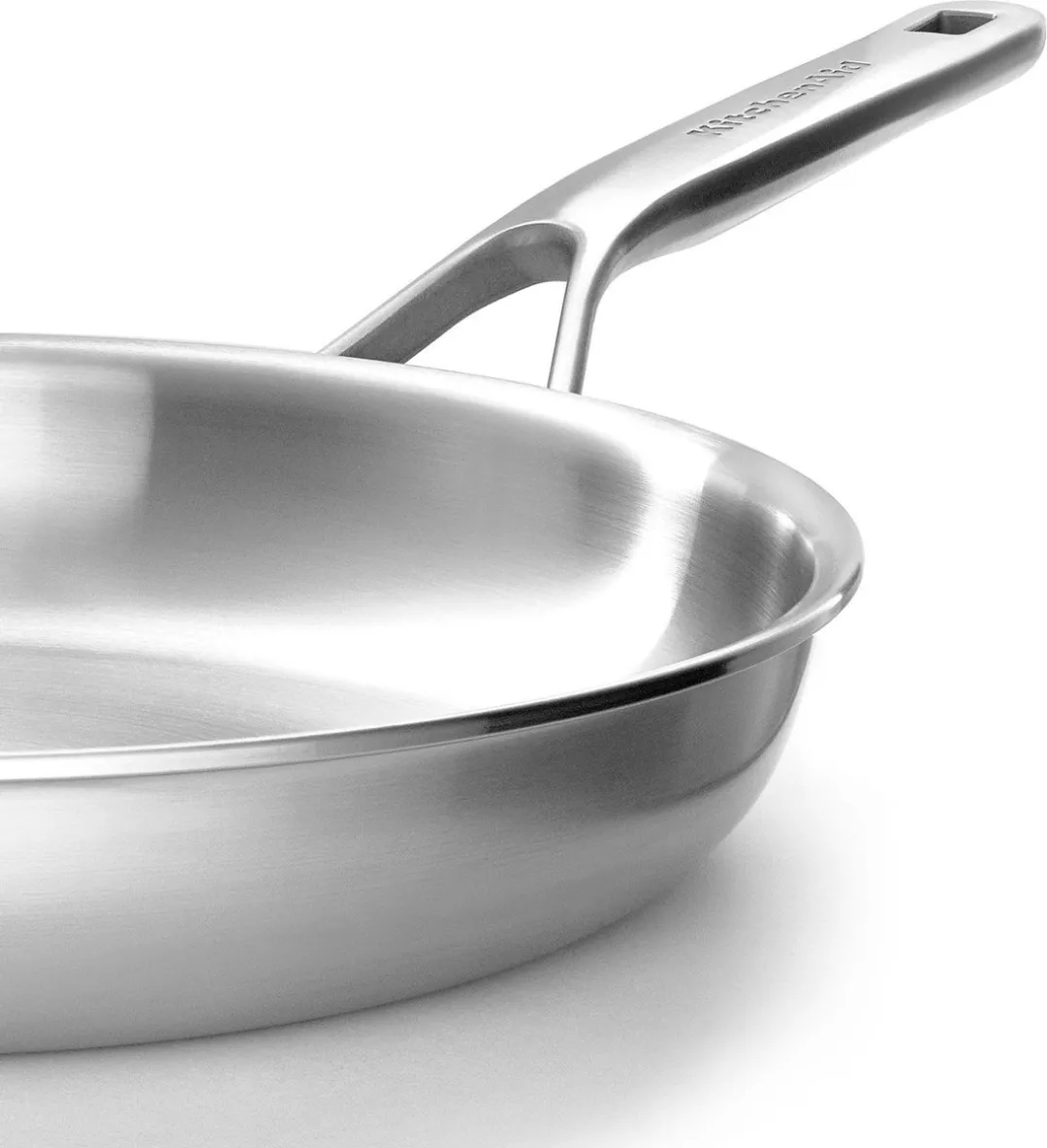 KitchenAid Multi-Ply RVS Koekenpan 20cm - Inductie - Zilver