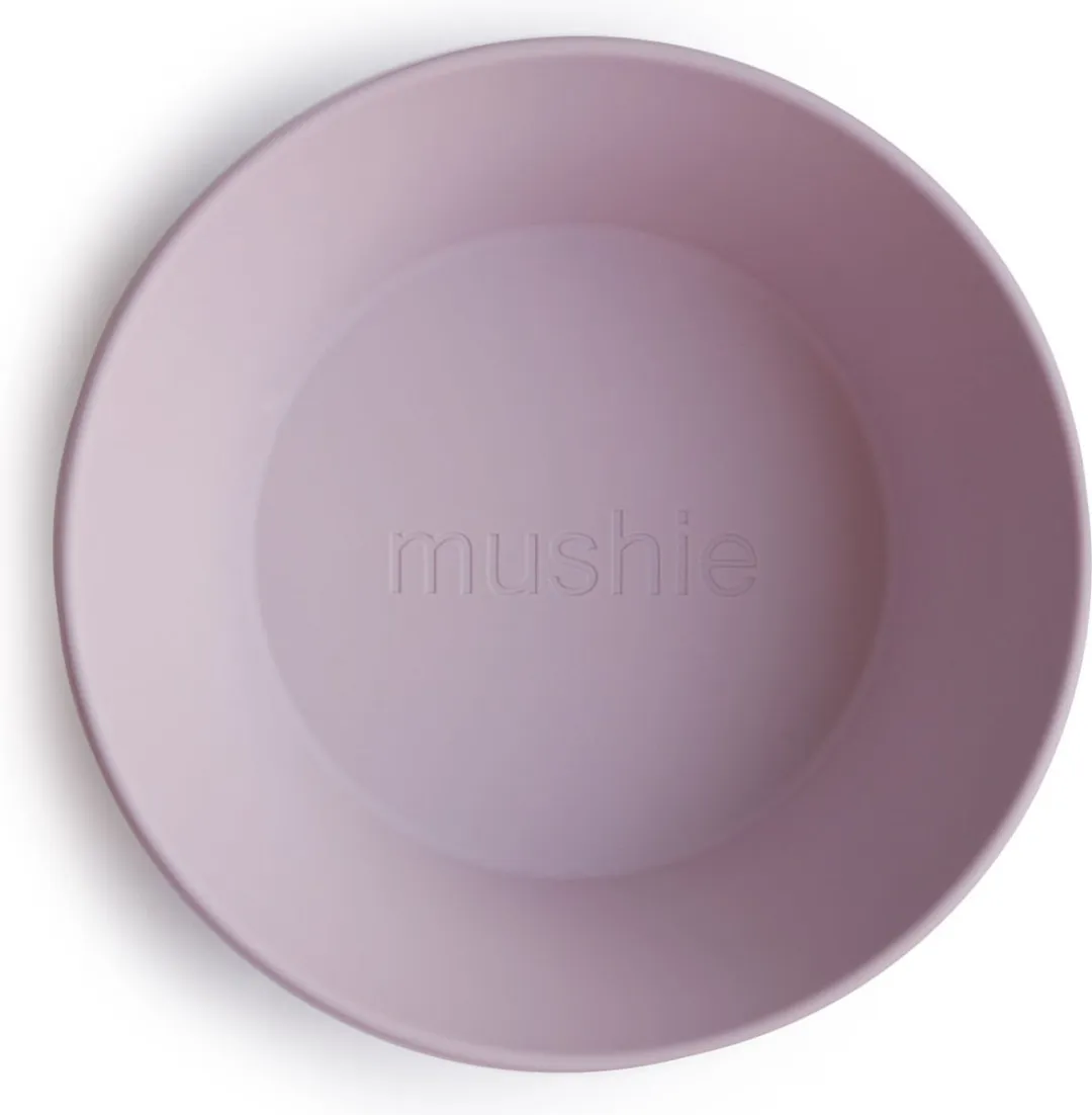 Mushie ronde kommen set van 2 - Soft lilac