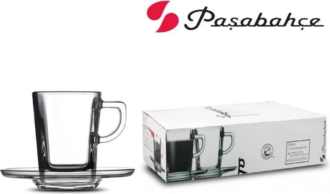 Pasabahce Carre Mini Espresso Set 72ml