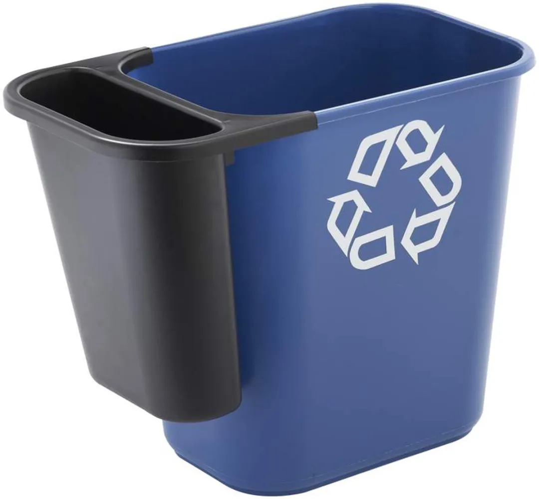 Rubbermaid Rechthoekige Afvalbak VB002957 - 39L - Blauw