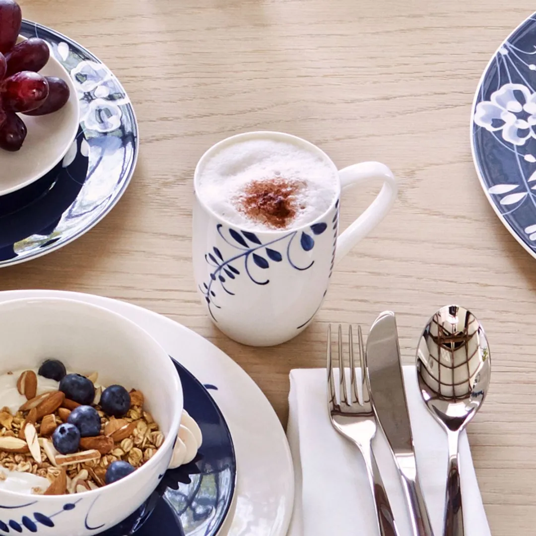 Villeroy & Boch Vieux Luxembourg Brindille Beker 370ml - Blauw