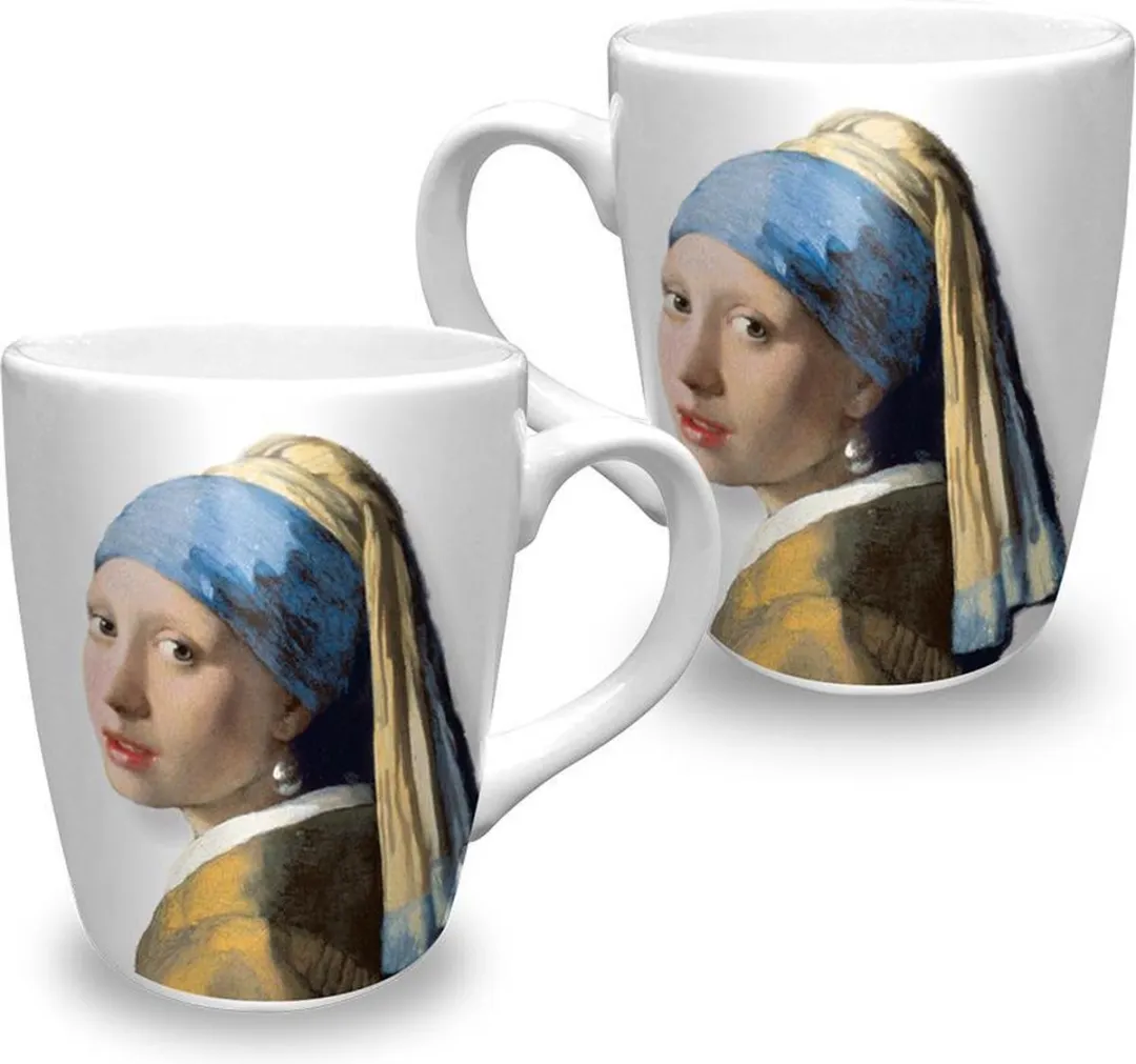 Nijntje Vermeer Meisje met de Parel Mokken - 6 Stuks 250ml