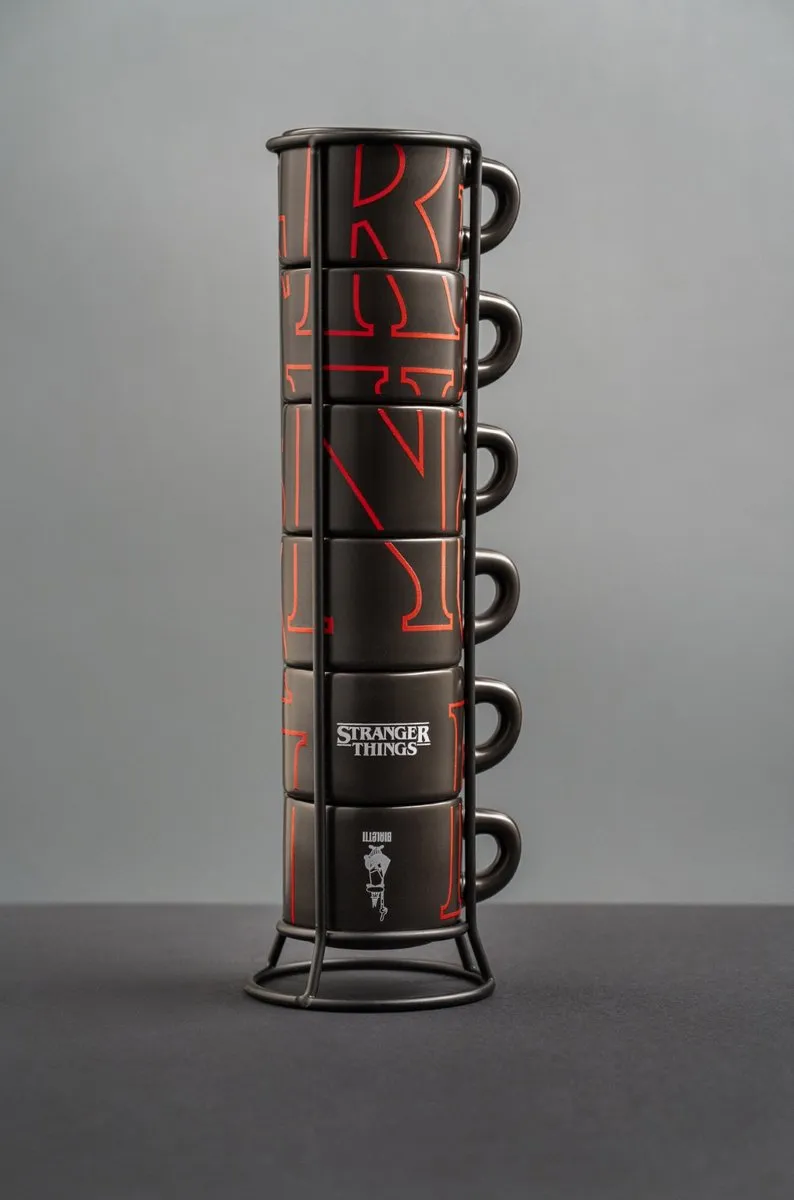 Bialetti Stranger Things Espressokopjes 80ml - 6 Stuks Glow-in-the-Dark
