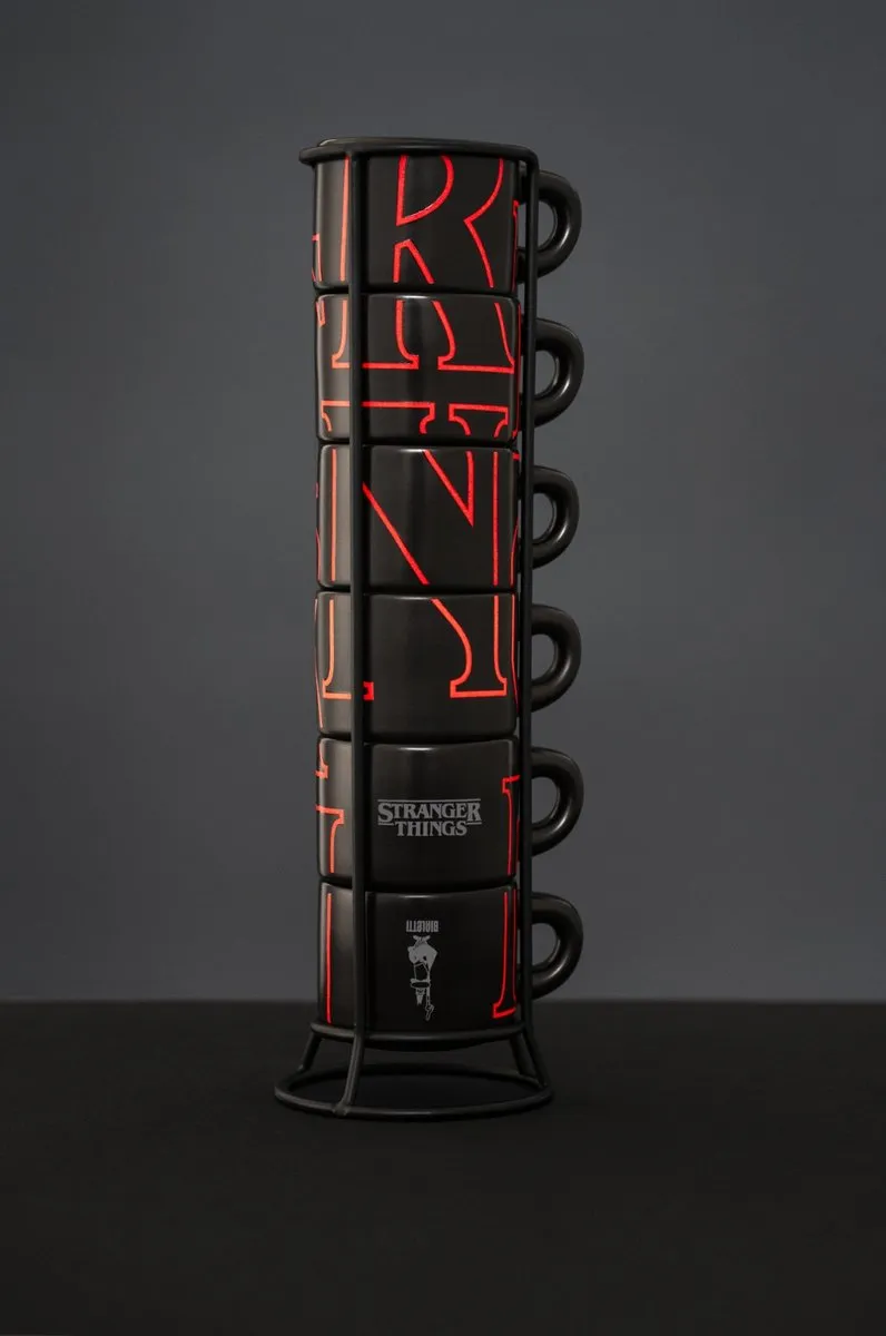 Bialetti Stranger Things Espressokopjes 80ml - 6 Stuks Glow-in-the-Dark