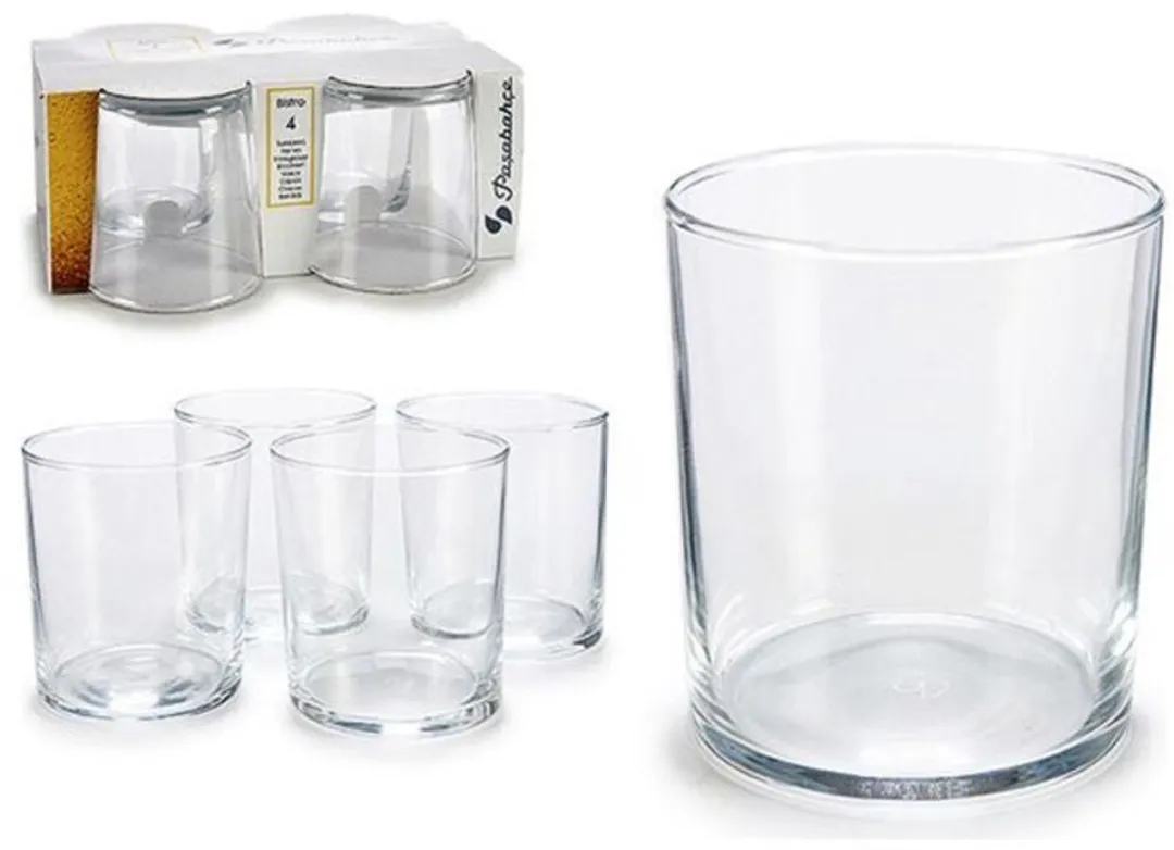 Pasabahce Bistro Drinkglazen - 380ml - 4 Stuks
