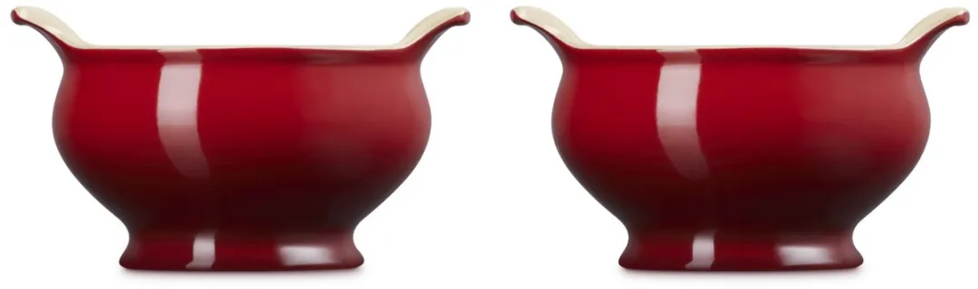 Le Creuset Soepkommen 0,60L - 2 Stuks - Kersenrood