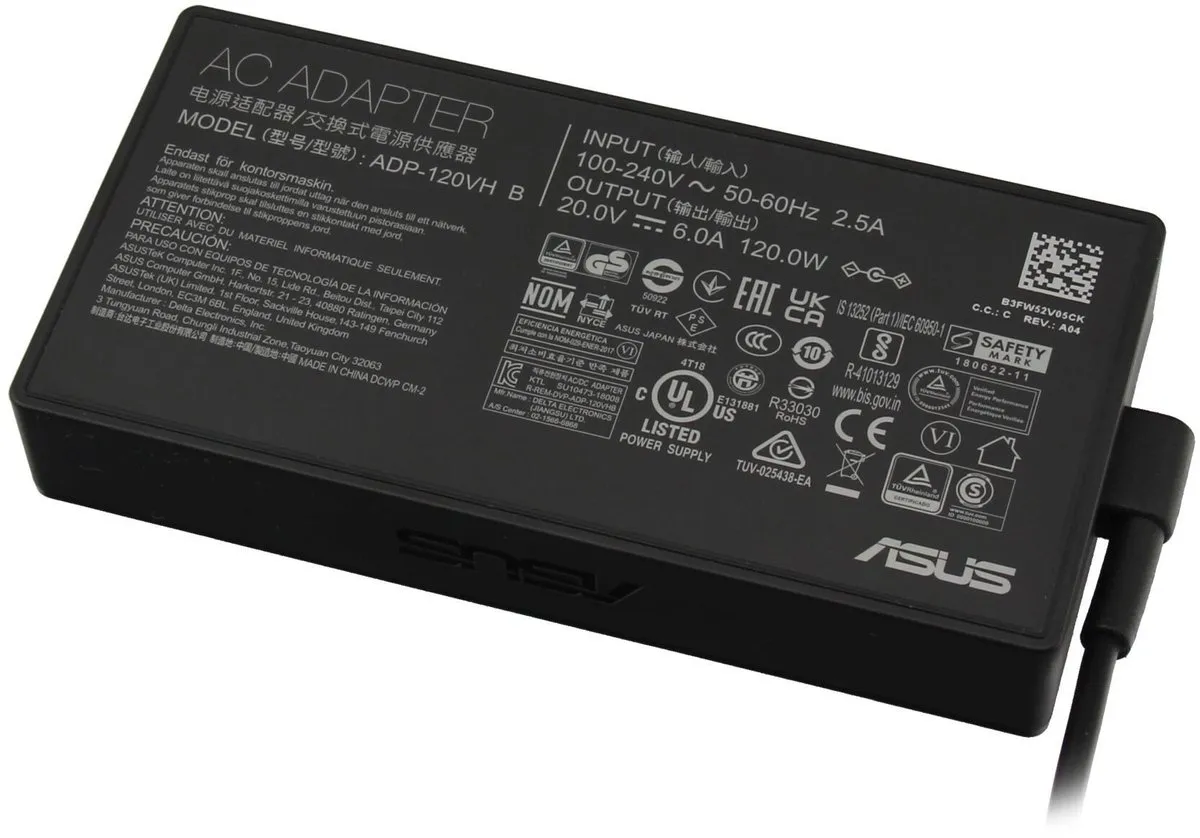ASUS 0A001-011901EM Oplader 120W - Zwart