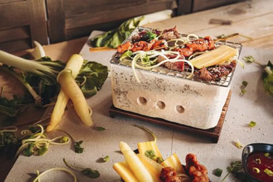Cosy&Trendy TafelBBQ Aardewerk 20x14x10cm - 2 Hamburgers