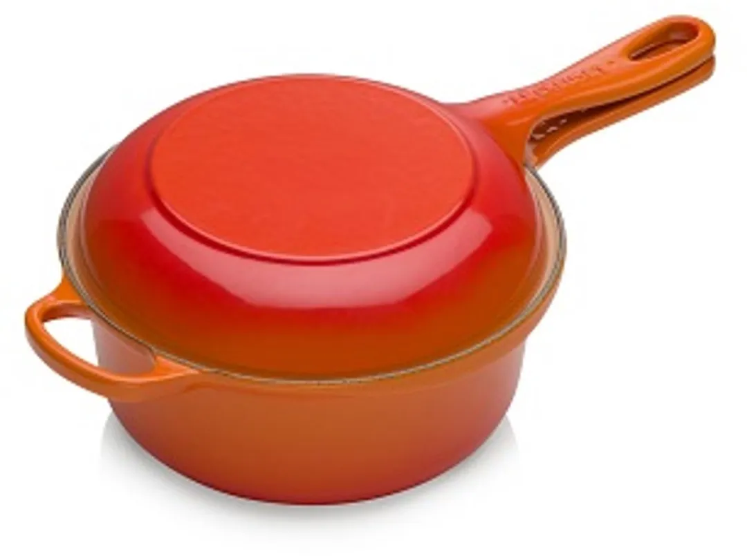Le Creuset Gietijzer 2-IN-1 Steelpan 22cm